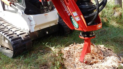 skid steer stump grinding attachment|bobcat mt100 stump grinder attachment.